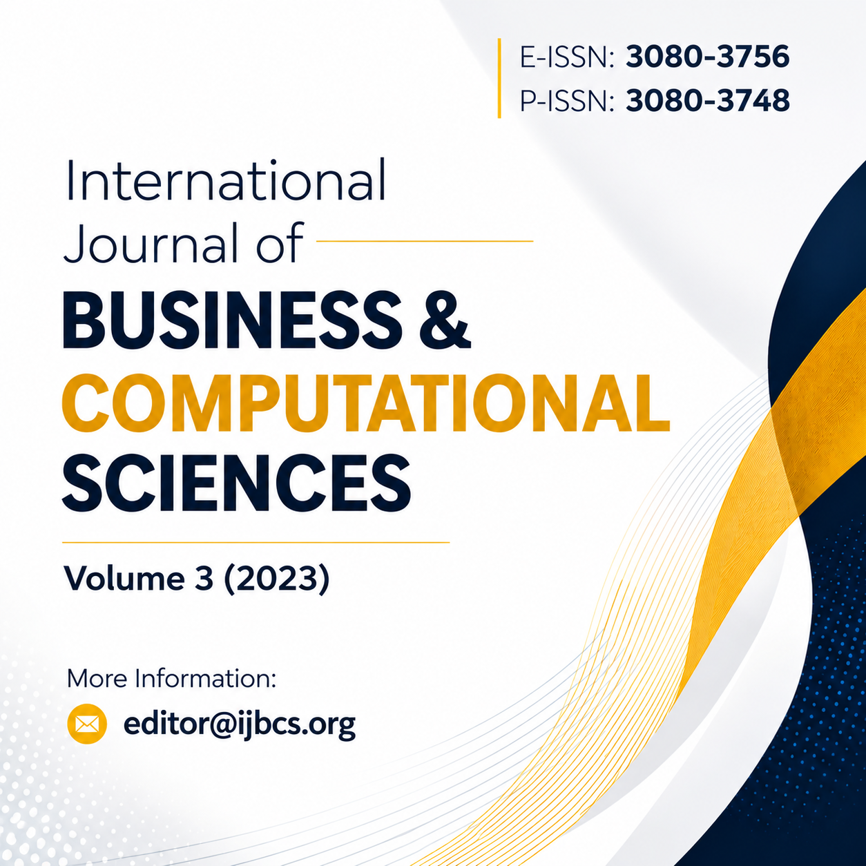 					View Vol. 3 No. 01 (2023): Computational Intelligence and Contemporary Business Research
				